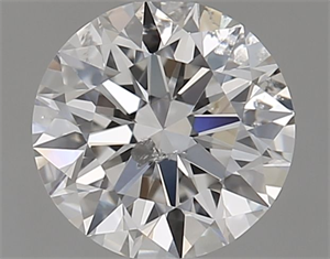 Picture of Natural Diamond 0.70 Carats, Round with Excellent Cut, E Color, I1 Clarity and Certified by IGI