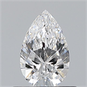 Natural Diamond 0.52 Carats, Pear with  Cut, D Color, VS2 Clarity and Certified by GIA