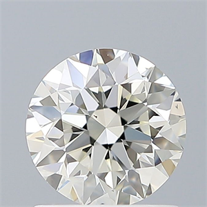 Picture of Natural Diamond 0.91 Carats, Round with Very Good Cut, J Color, VS2 Clarity and Certified by GIA