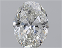 Natural Diamond 2.00 Carats, Oval with  Cut, G Color, SI2 Clarity and Certified by GIA