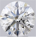 Natural Diamond 3.01 Carats, Round with Excellent Cut, H Color, SI1 Clarity and Certified by GIA