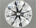 Natural Diamond 0.71 Carats, Round with Very Good Cut, E Color, VVS1 Clarity and Certified by GIA