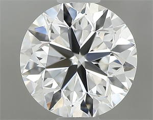 Picture of Natural Diamond 0.71 Carats, Round with Very Good Cut, E Color, VVS1 Clarity and Certified by GIA