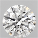 Lab Grown Diamond 1.72 Carats, Round with Ideal Cut, D Color, VS1 Clarity and Certified by IGI