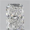 Natural Diamond 1.20 Carats, Radiant with  Cut, F Color, SI2 Clarity and Certified by GIA
