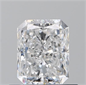 Natural Diamond 0.70 Carats, Radiant with  Cut, D Color, VS1 Clarity and Certified by GIA