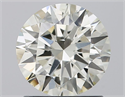 Natural Diamond 1.22 Carats, Round with Excellent Cut, J Color, SI1 Clarity and Certified by IGI