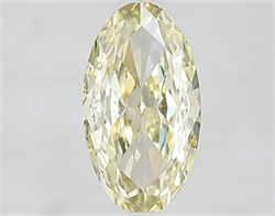 Picture of Lab Grown Diamond 1.90 Carats, Oval with  Cut, Fancy Yellow Color, VS1 Clarity and Certified by IGI