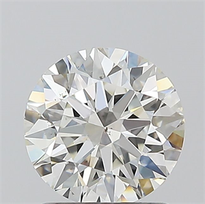 Picture of Natural Diamond 1.20 Carats, Round with Excellent Cut, I Color, SI1 Clarity and Certified by GIA