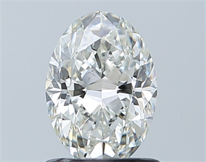Foto Diamante Natural 1.00 quilates, Ovalado , Color H, claridad SI1 y certificado GIA de