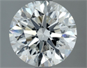 Natural Diamond 2.03 Carats, Round with Excellent Cut, I Color, I1 Clarity and Certified by GIA