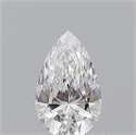 Natural Diamond 0.50 Carats, Pear with  Cut, D Color, VS2 Clarity and Certified by GIA