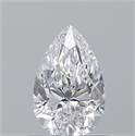 Natural Diamond 0.70 Carats, Pear with  Cut, D Color, VVS2 Clarity and Certified by GIA