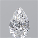 Natural Diamond 0.70 Carats, Pear with  Cut, D Color, VVS2 Clarity and Certified by GIA