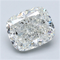Diamante Natural 2.01 quilates, Del cojín , Color H, claridad SI2 y certificado GIA