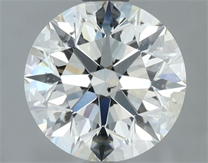 Picture of Natural Diamond 1.50 Carats, Round with Excellent Cut, I Color, SI2 Clarity and Certified by IGI