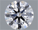Del inventario de diamantes de laboratorio, 1.23 quilates, Redondo , Color D, claridad VVS2 y certificado IGI