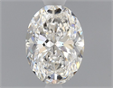 Natural Diamond 0.40 Carats, Oval with  Cut, H Color, VVS2 Clarity and Certified by GIA