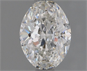 Natural Diamond 0.90 Carats, Oval with  Cut, F Color, VS2 Clarity and Certified by GIA