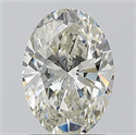 Natural Diamond 1.20 Carats, Oval with  Cut, J Color, SI1 Clarity and Certified by GIA
