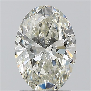 Picture of Natural Diamond 1.20 Carats, Oval with  Cut, J Color, SI1 Clarity and Certified by GIA