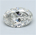 Diamante Natural 0.94 quilates, Ovalado , Color H, claridad I1 y certificado GIA