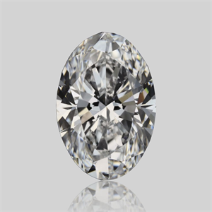 Picture of Natural Diamond 0.54 Carats, Oval with  Cut, D Color, VVS2 Clarity and Certified by GIA