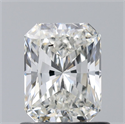 Natural Diamond 1.00 Carats, Radiant with  Cut, H Color, SI2 Clarity and Certified by GIA