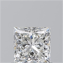 Natural Diamond 0.92 Carats, Princess with  Cut, H Color, VVS2 Clarity and Certified by GIA