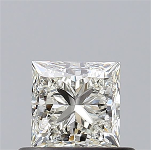 Picture of Natural Diamond 0.50 Carats, Princess with  Cut, J Color, VS2 Clarity and Certified by GIA