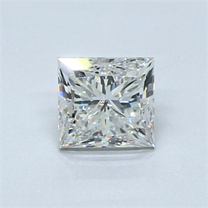 Picture of Natural Diamond 0.70 Carats, Princess with  Cut, G Color, SI1 Clarity and Certified by GIA