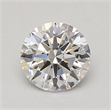 Lab Grown Diamond 0.88 Carats, Round with Ideal Cut, E Color, VVS2 Clarity and Certified by IGI