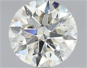 Natural Diamond 1.50 Carats, Round with Excellent Cut, L Color, SI2 Clarity and Certified by GIA