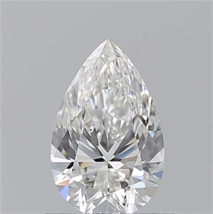 Picture of Natural Diamond 0.74 Carats, Pear with  Cut, H Color, VVS2 Clarity and Certified by GIA