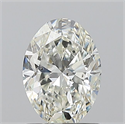 Natural Diamond 1.00 Carats, Oval with  Cut, I Color, SI1 Clarity and Certified by GIA