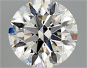 Natural Diamond 0.85 Carats, Round with Excellent Cut, J Color, SI1 Clarity and Certified by GIA