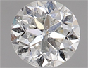 Natural Diamond 0.90 Carats, Round with Fair Cut, H Color, SI2 Clarity and Certified by HRD