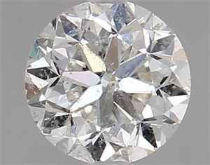 Picture of Natural Diamond 0.90 Carats, Round with Fair Cut, H Color, SI2 Clarity and Certified by HRD