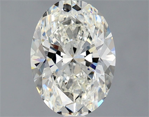 Picture of Natural Diamond 1.51 Carats, Oval with  Cut, H Color, SI1 Clarity and Certified by GIA