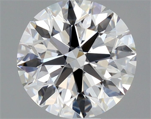 Picture of Natural Diamond 0.74 Carats, Round with Excellent Cut, D Color, VVS2 Clarity and Certified by GIA