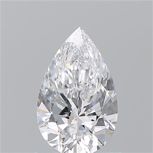 Picture of Natural Diamond 1.01 Carats, Pear with  Cut, D Color, SI2 Clarity and Certified by GIA