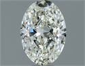 Natural Diamond 0.70 Carats, Oval with  Cut, I Color, VVS2 Clarity and Certified by IGI
