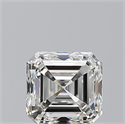 Diamante Natural 0.90 quilates, Asscher , Color H, claridad VS1 y certificado GIA