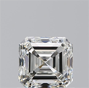 Foto Diamante Natural 0.90 quilates, Asscher , Color H, claridad VS1 y certificado GIA de
