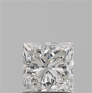 Picture of Natural Diamond 1.01 Carats, Princess with  Cut, J Color, IF Clarity and Certified by GIA