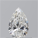 Natural Diamond 0.52 Carats, Pear with  Cut, F Color, VS1 Clarity and Certified by GIA