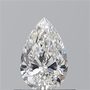 Picture of Natural Diamond 0.52 Carats, Pear with  Cut, F Color, VS1 Clarity and Certified by GIA