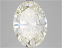 Natural Diamond 5.10 Carats, Oval with  Cut, K Color, SI1 Clarity and Certified by HRD