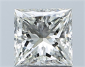 Natural Diamond 1.01 Carats, Princess with  Cut, H Color, VVS2 Clarity and Certified by IGI