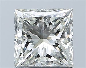 Picture of Natural Diamond 1.01 Carats, Princess with  Cut, H Color, VVS2 Clarity and Certified by IGI